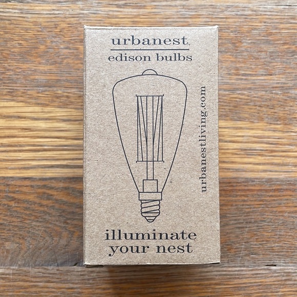 NWT Urbanest ST58 Edison Bulb with E12 Candelabra base - Set of 5 - Picture 2 of 9